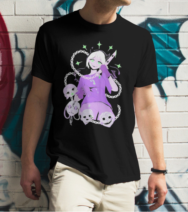 Aspen Chained Masked Figure With Chains And Masks T-Shirt