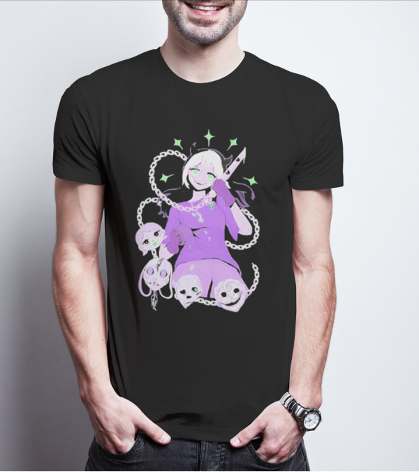 Aspen Chained Masked Figure With Chains And Masks T-Shirt