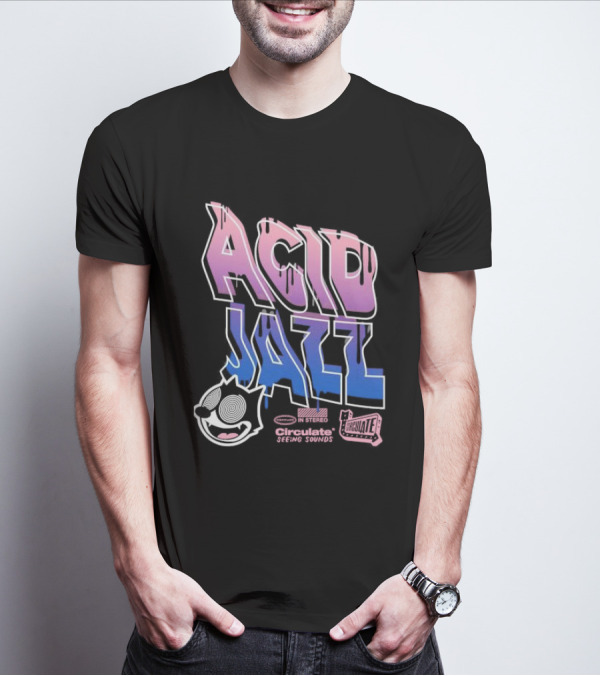 Acid Jazz Circulate Seeing Sounds Housecat In Stereo T-Shirt