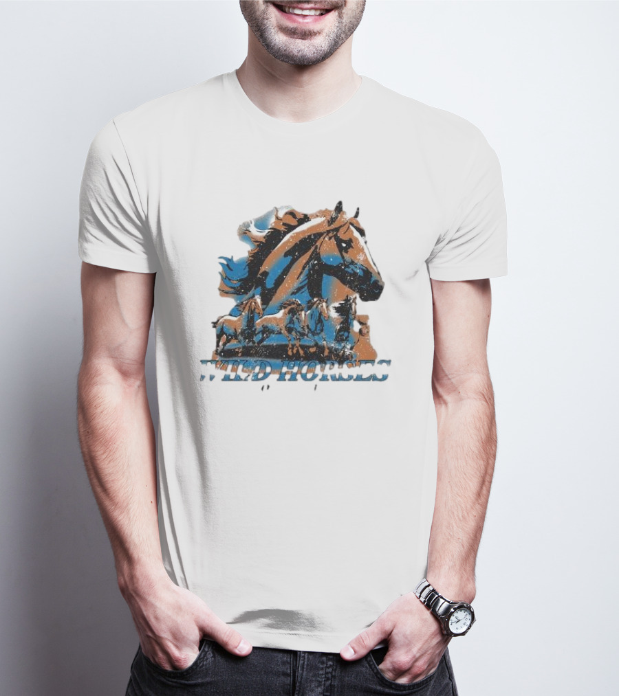 Wild Horses Born To Run Running Wild Hang Over Gang T-Shirt