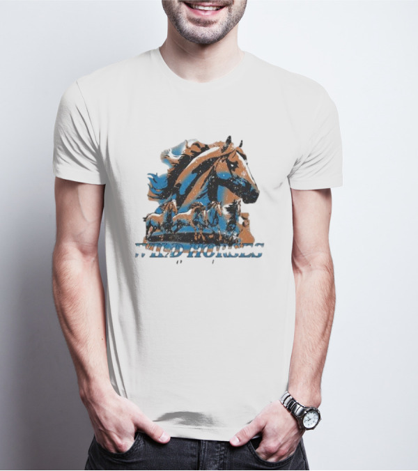 Wild Horses Born To Run Running Wild Hang Over Gang T-Shirt