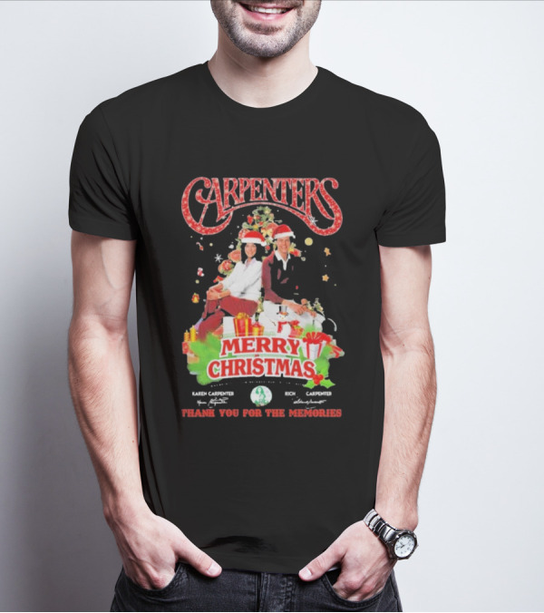 Carpenters Merry Christmas Thank You For The Memories Karen Rich Signature T-Shirt