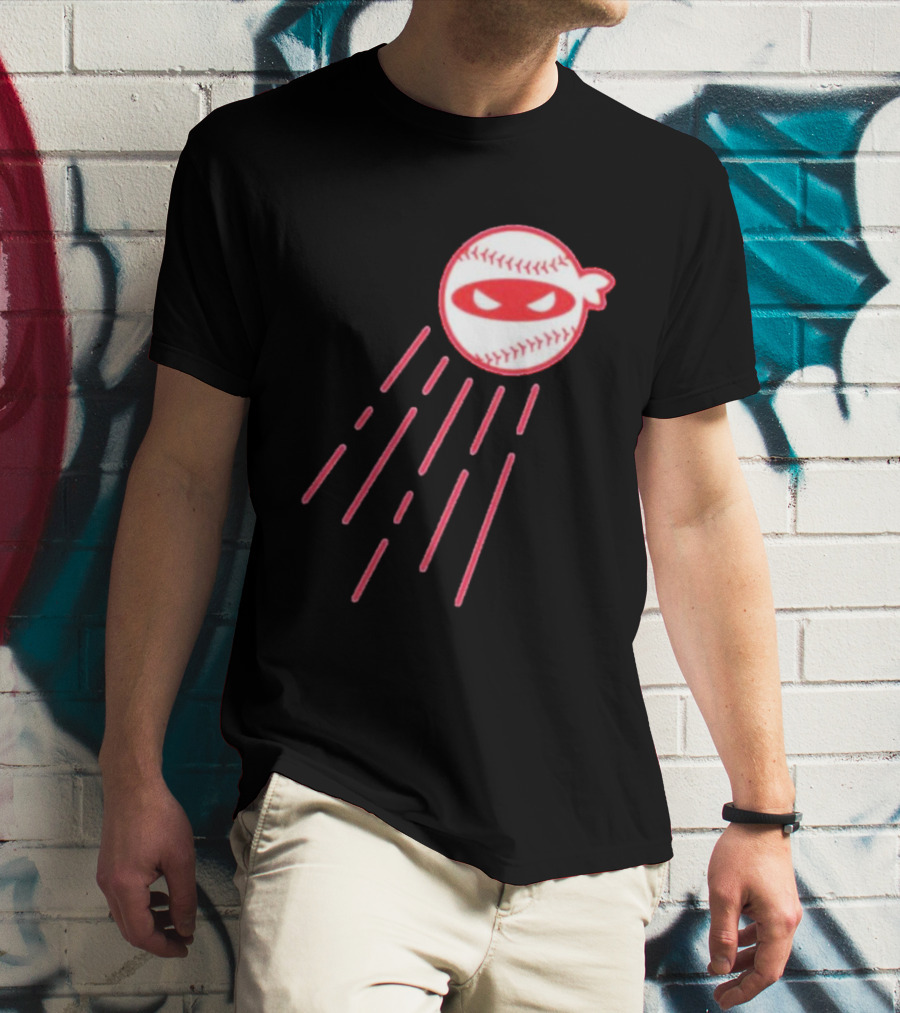 Los Angeles Dodgers Ninja Baseball Pitcher Retro T-Shirt