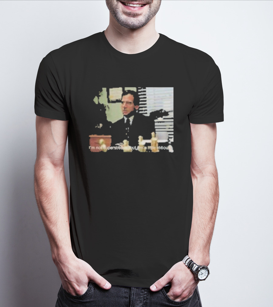 Michael Scott Office Humor I'm Not Superstitious But I'm A Little Stitious T-Shirt
