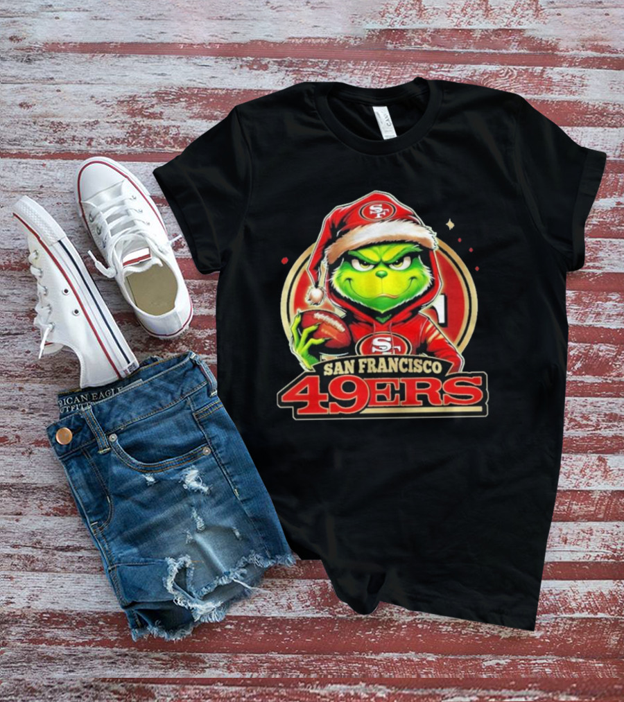 The Grinch San Francisco 49ers Football Mashup T-Shirt