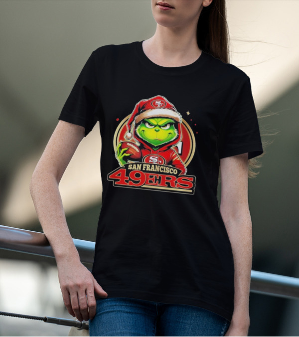 The Grinch San Francisco 49ers Football Mashup T-Shirt