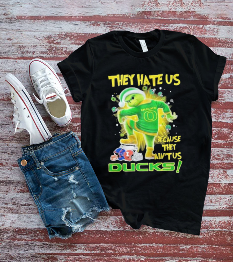 They Hate Us Because They Ain't Us Ducks Merry Christmas T-Shirt