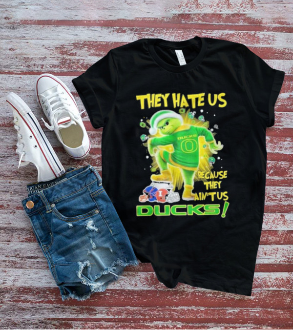 They Hate Us Because They Ain't Us Ducks Merry Christmas T-Shirt