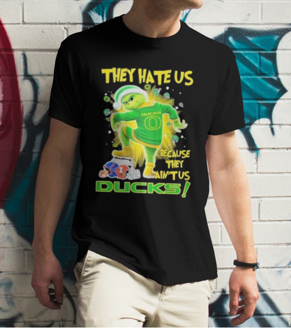 They Hate Us Because They Ain't Us Ducks Merry Christmas T-Shirt