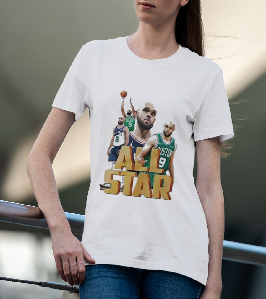 Boston Celtics Derrick White All-Star Player Portrait Collection T-Shirt