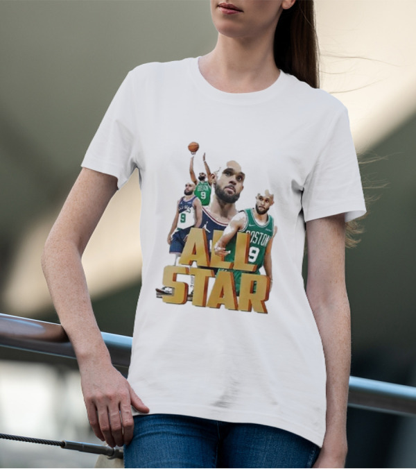Boston Celtics Derrick White All-Star Player Portrait Collection T-Shirt