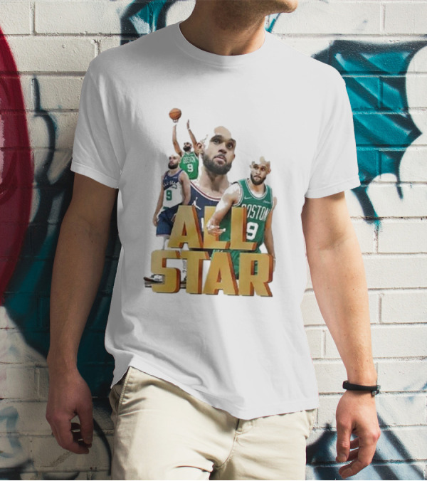 Boston Celtics Derrick White All-Star Player Portrait Collection T-Shirt