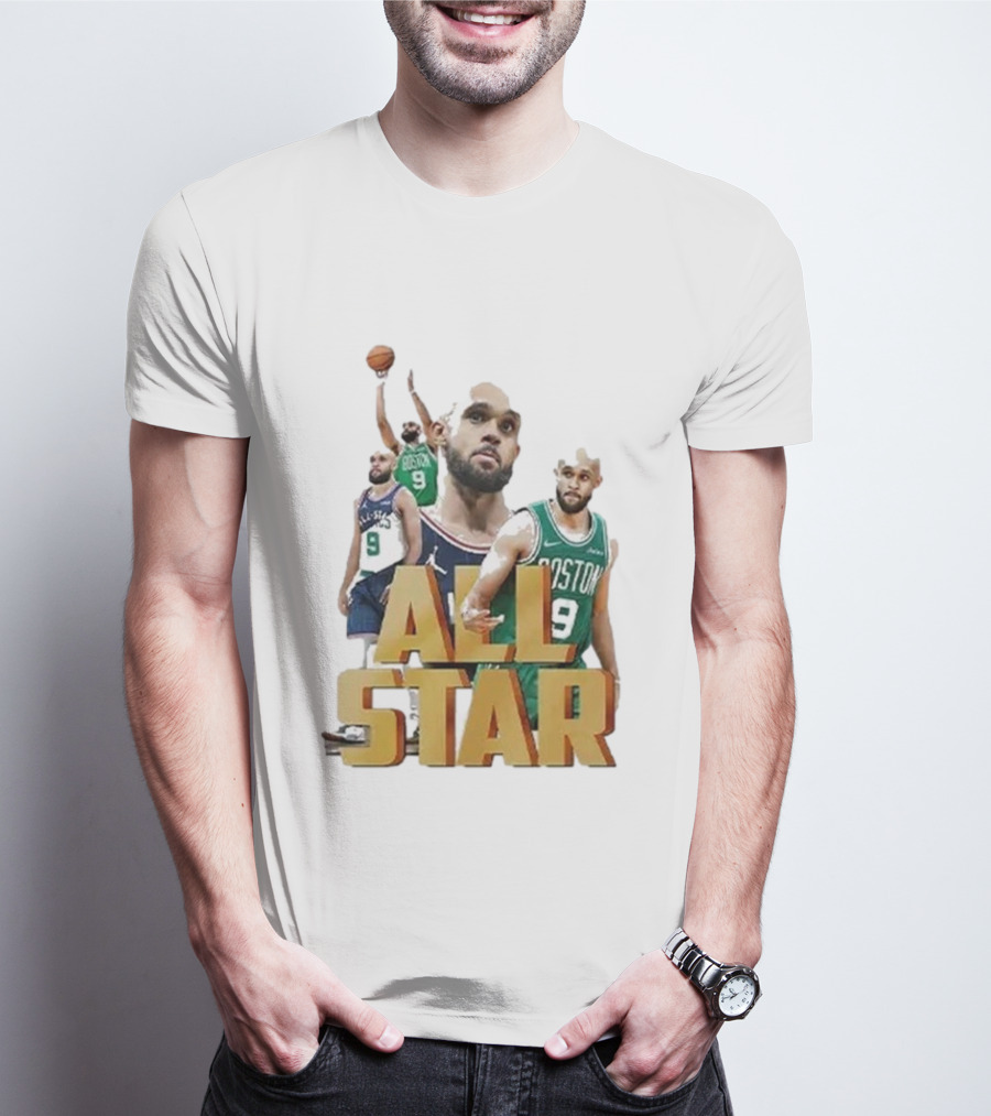 Boston Celtics Derrick White All-Star Player Portrait Collection T-Shirt
