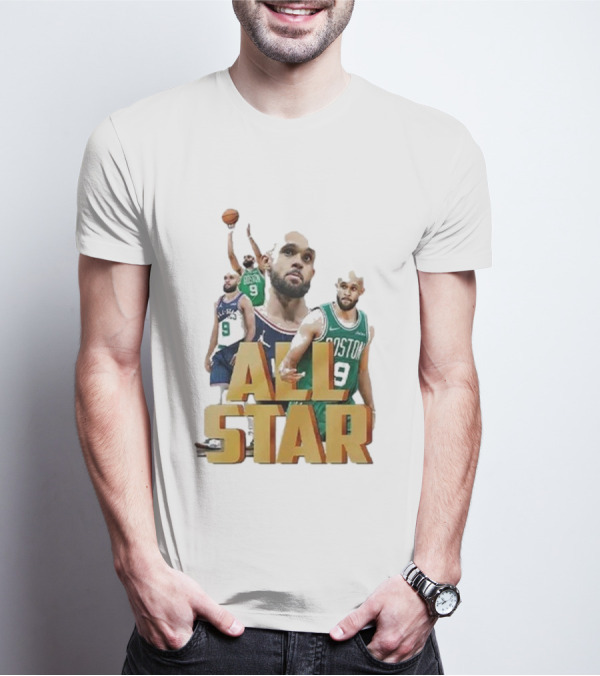 Boston Celtics Derrick White All-Star Player Portrait Collection T-Shirt