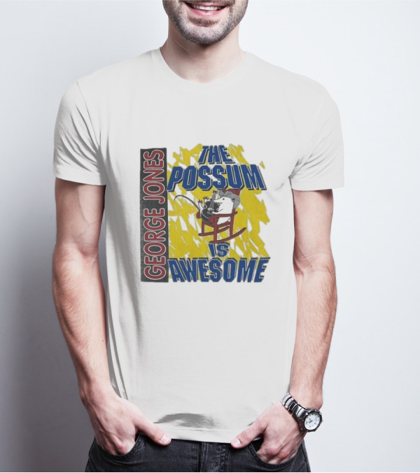 George Jones The Possum Is Awesome Rockin Chair T-Shirt