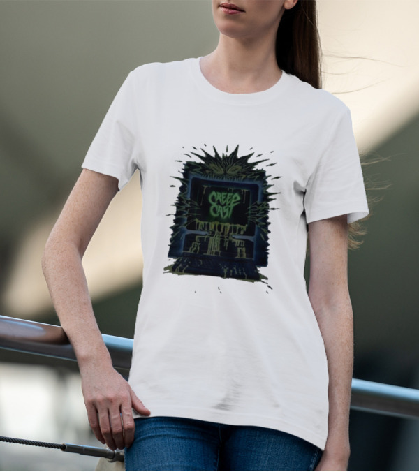 Creep Cast Horror Computer Monster Who Up Creepin T-Shirt