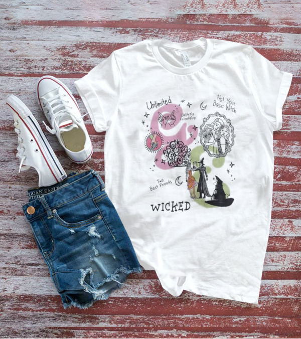Unlimited Not Your Basic Witch Two Best Friends Wicked Unlikely Friendship T-Shirt