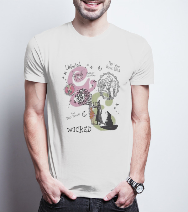 Unlimited Not Your Basic Witch Two Best Friends Wicked Unlikely Friendship T-Shirt