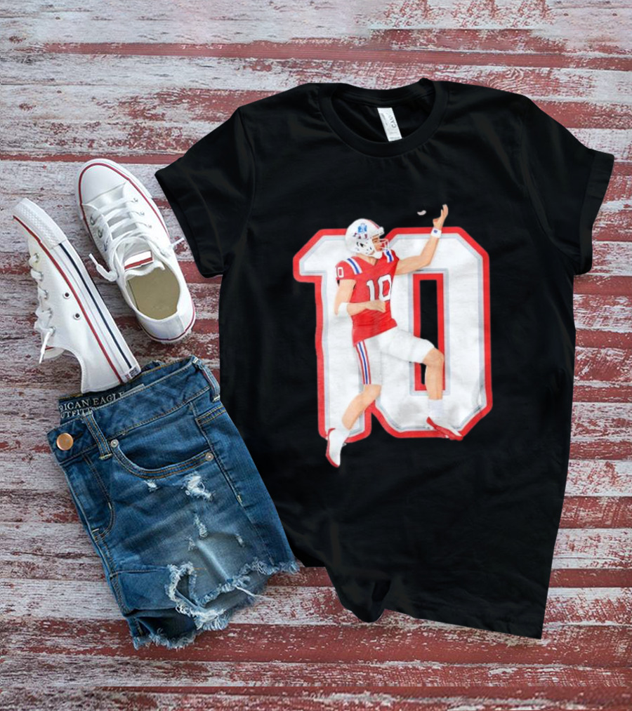Air Maye Touchdown Flip Football Jersey Number 10 T-Shirt