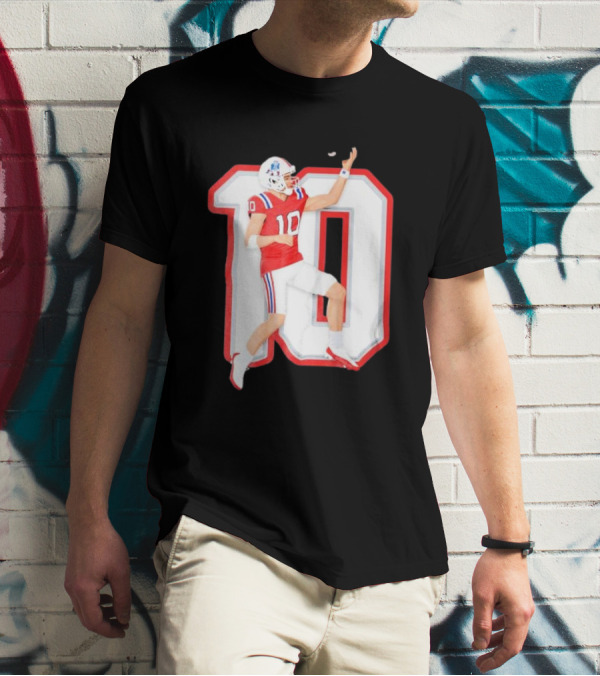 Air Maye Touchdown Flip Football Jersey Number 10 T-Shirt
