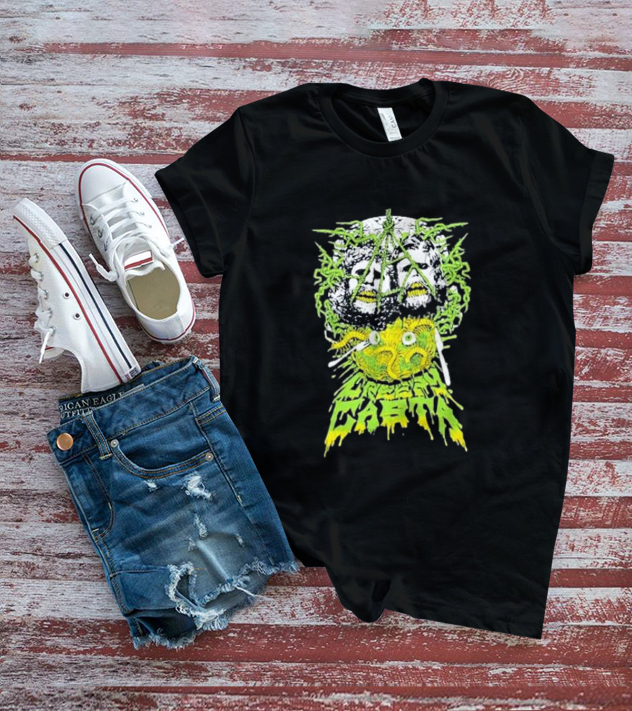 Creepycasta Creepy Tentacled Skull Neon Eyes T-Shirt