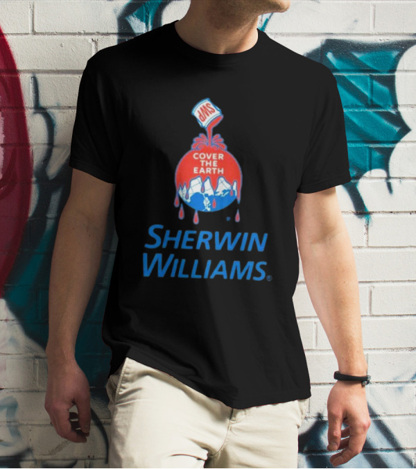 Sherwin Williams Cover The Earth Logo Iconic Branding T-Shirt