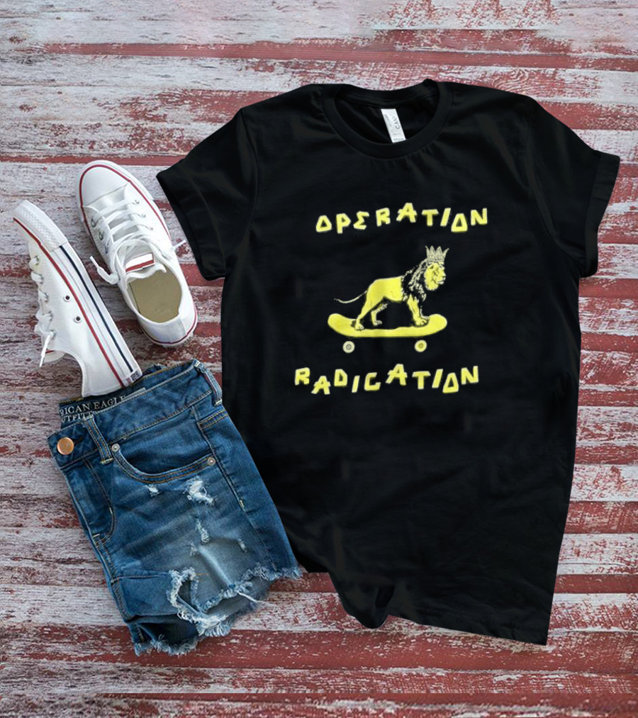 Stussy Operation Radication Lion Skateboard Crown T-Shirt