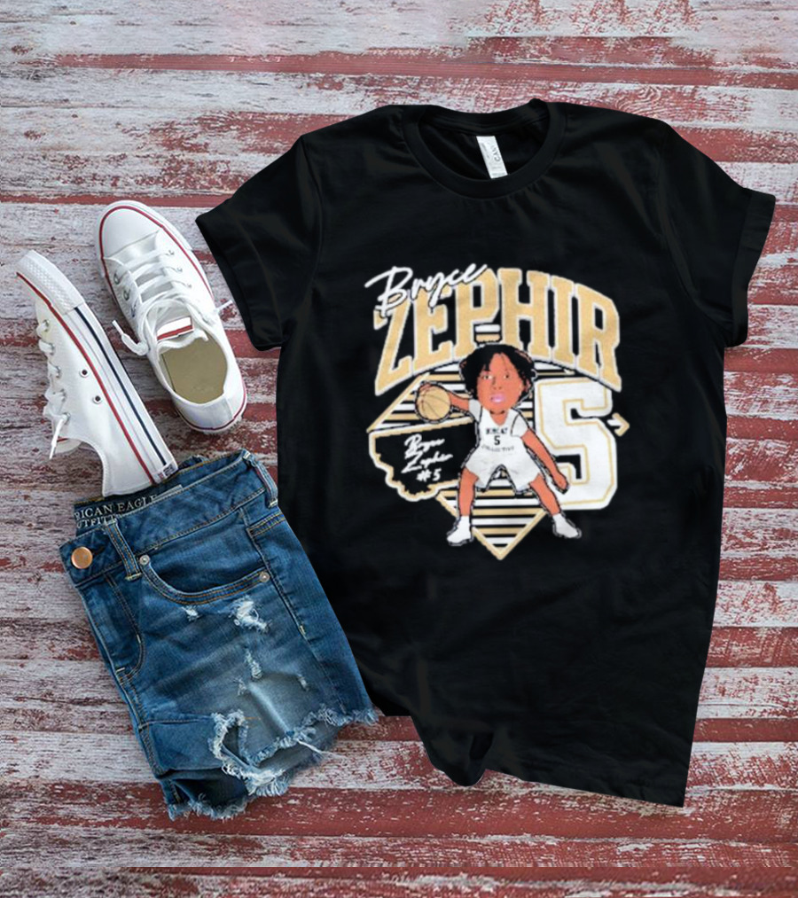 Bryce Zephir 5 Basketball Montana State Guard T-Shirt