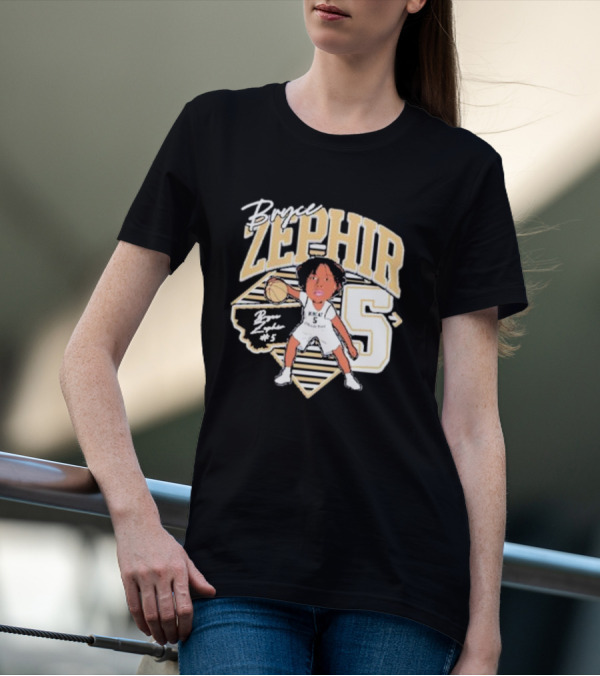 Bryce Zephir 5 Basketball Montana State Guard T-Shirt