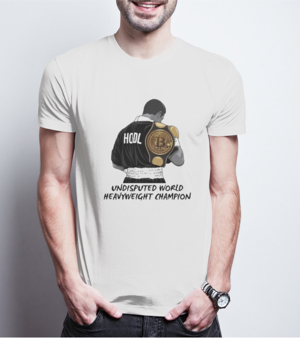HODL Undisputed World Heavyweight Champion Bitcoin T-Shirt
