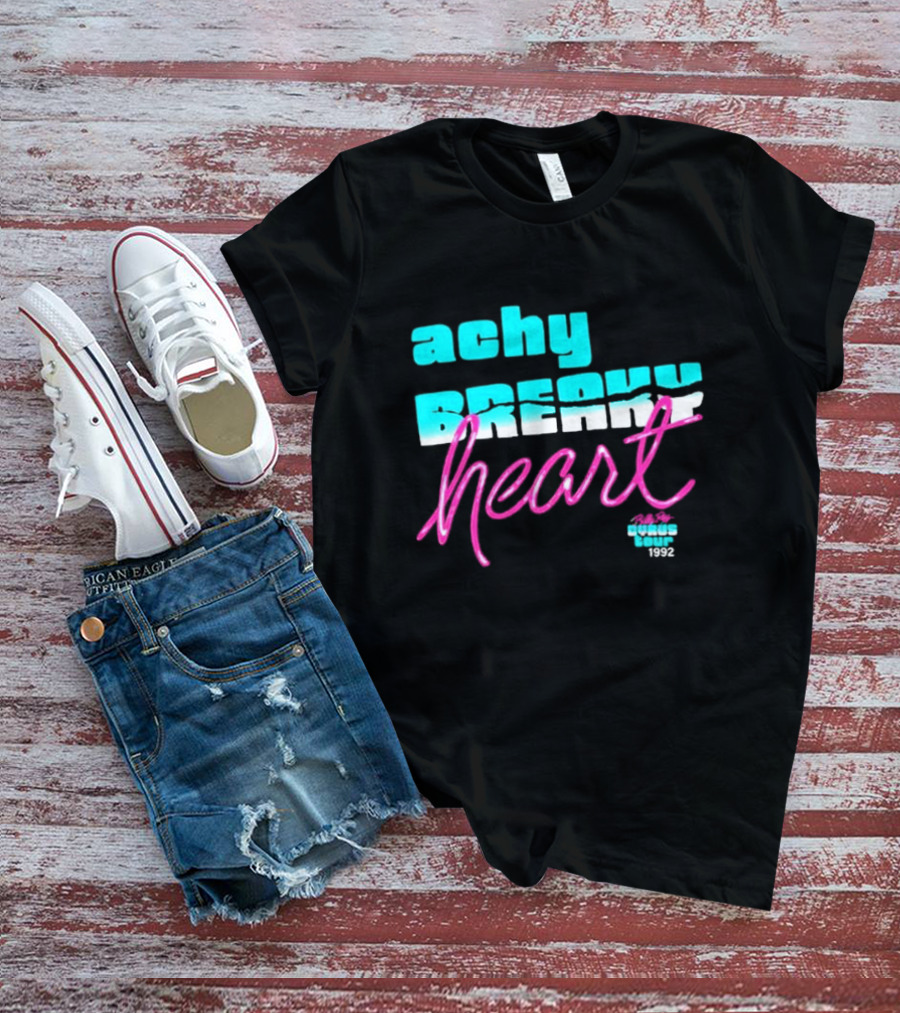 Achy Breaky Heart Billy Ray Cyrus Neon 1992 Tour T-Shirt