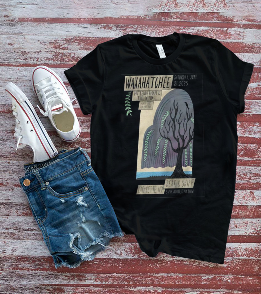Waxahatchee June 21 2025 MJ Lenderman And The Wind LaFayette NY Beak And Skiff Apple Orchards Tour T-Shirt