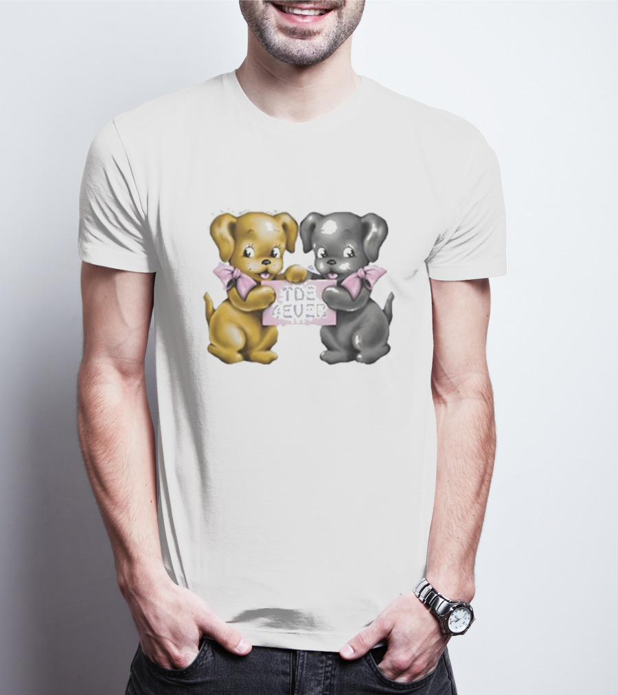 The Driver Era Tde 4ever Dogs With Pink Bows T-Shirt