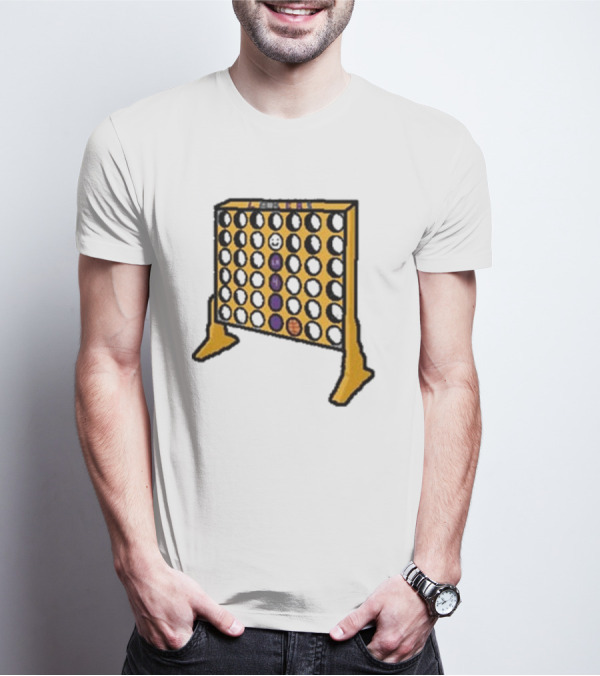 Knecht Four Purple Yellow Basketball Emoji T-Shirt