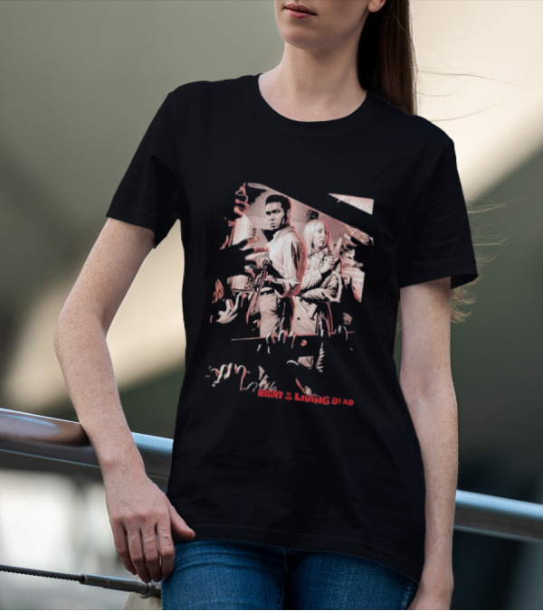 Night Of The Living Dead Bar The Doors Zombie Survival Scene T-Shirt