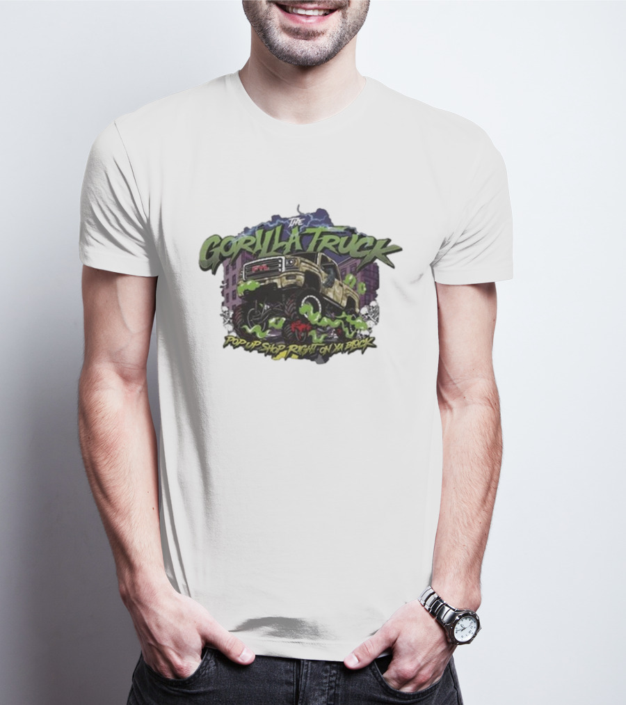 The Gorilla Truck Pop Up Shop Right On Ya Block T-Shirt