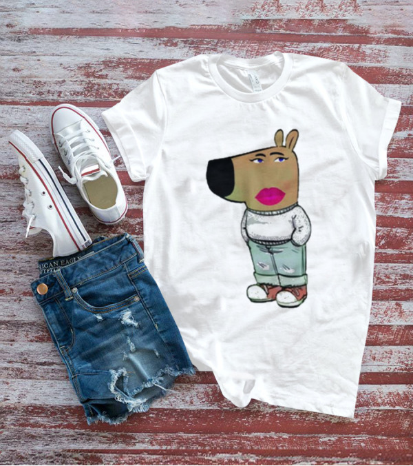 I’m Just A Chill Girl With Cartoon Dog Figure T-Shirt