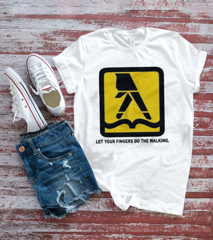 Yellow Pages Let Your Fingers Do The Walking Iconic T-Shirt