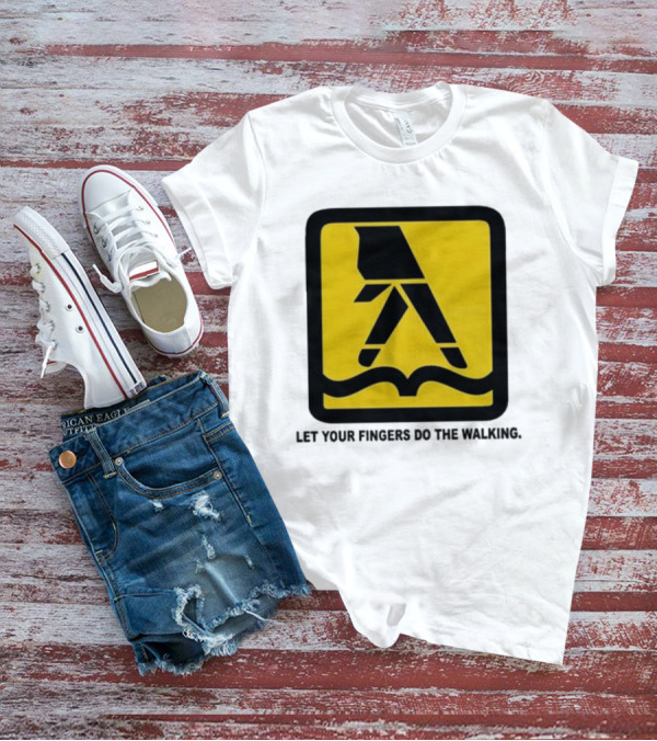 Yellow Pages Let Your Fingers Do The Walking Iconic T-Shirt