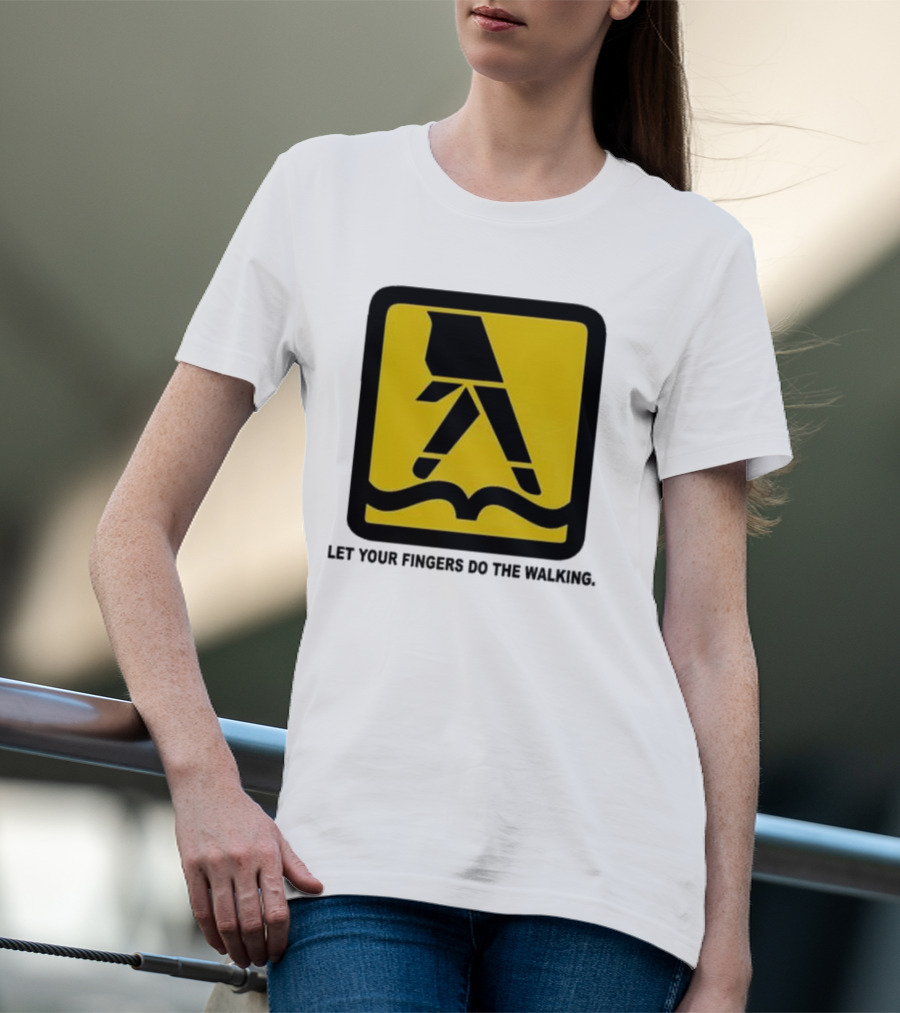 Yellow Pages Let Your Fingers Do The Walking Iconic T-Shirt