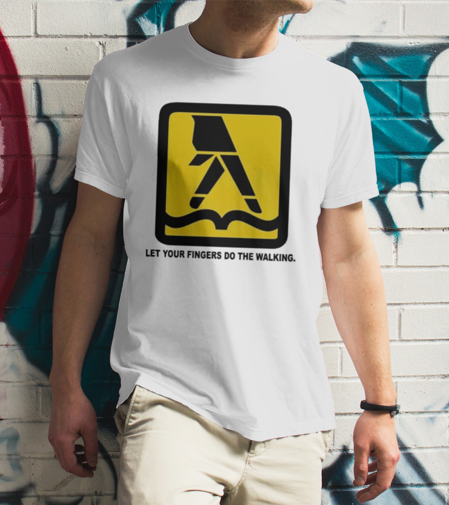 Yellow Pages Let Your Fingers Do The Walking Iconic T-Shirt