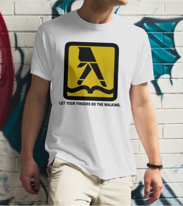 Yellow Pages Let Your Fingers Do The Walking Iconic T-Shirt
