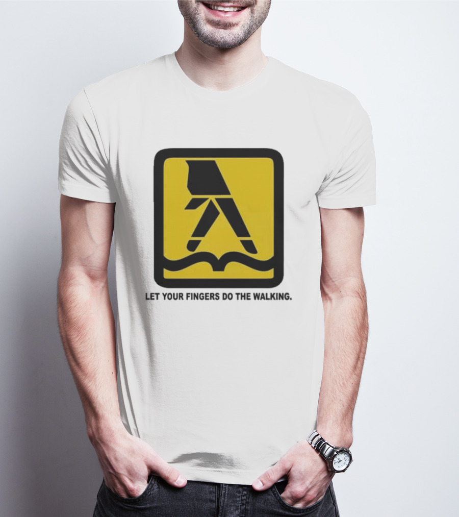 Yellow Pages Let Your Fingers Do The Walking Iconic T-Shirt
