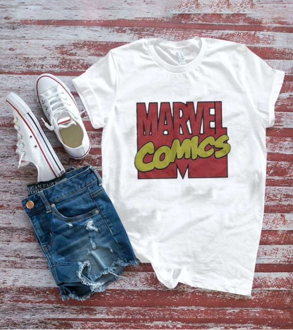 Marvel Comics Retro 1990 Bold Red Yellow T-Shirt