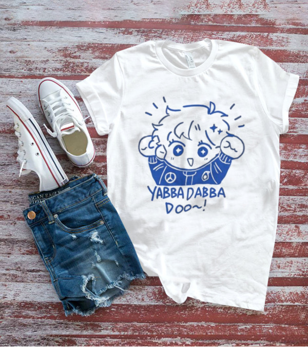 Silly George Yabba Dabba Doo Cute Cartoon Character With Peace Sign Jacket T-Shirt