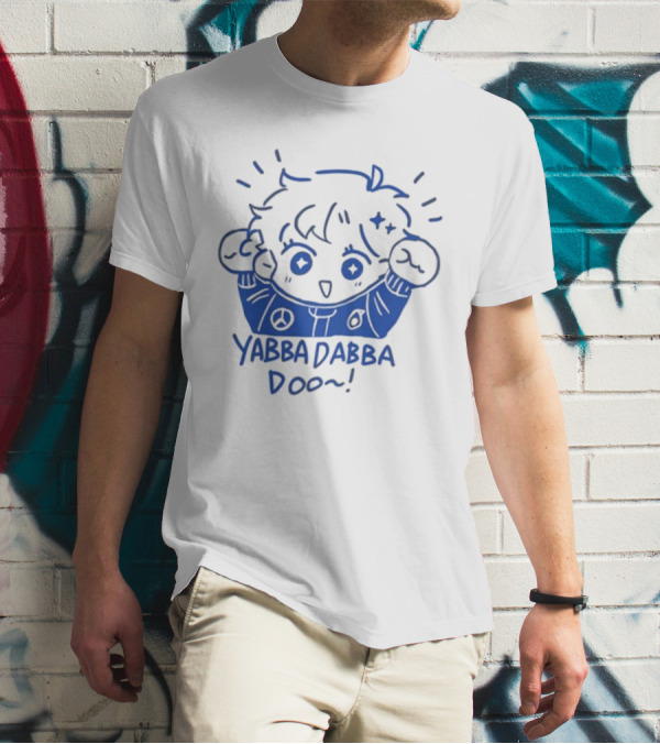 Silly George Yabba Dabba Doo Cute Cartoon Character With Peace Sign Jacket T-Shirt