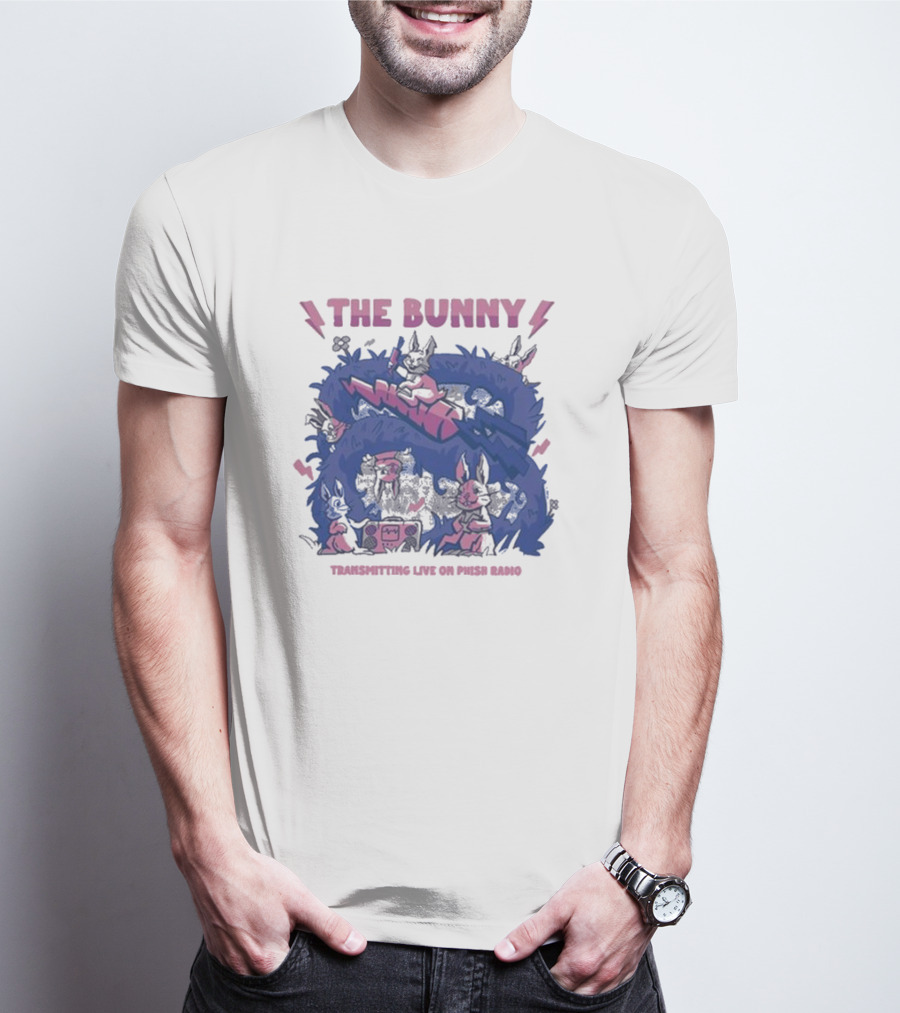 The Bunny Transmitting Live On Phish Radio Navy Broadcast Scene T-Shirt
