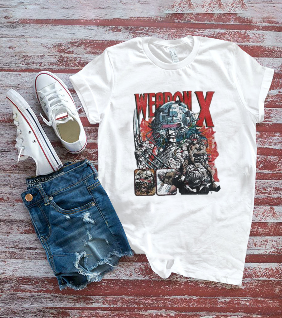 Weapon X Vintage Comic Style Artwork Claw Character T-Shirt