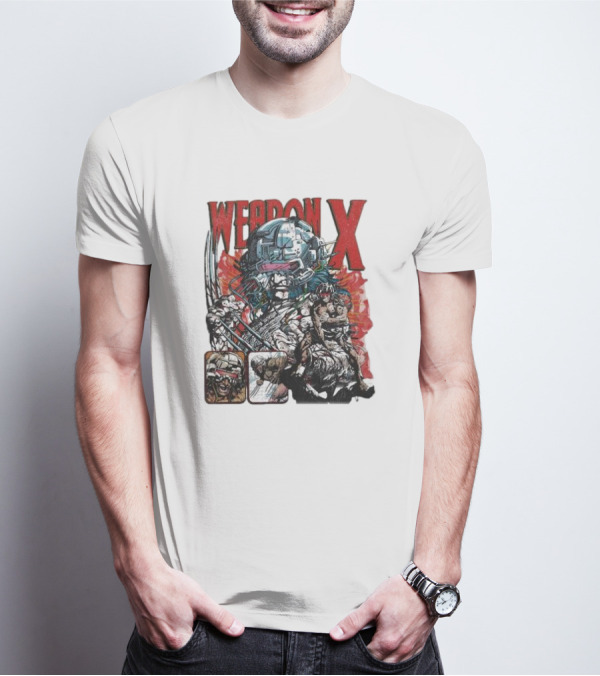 Weapon X Vintage Comic Style Artwork Claw Character T-Shirt