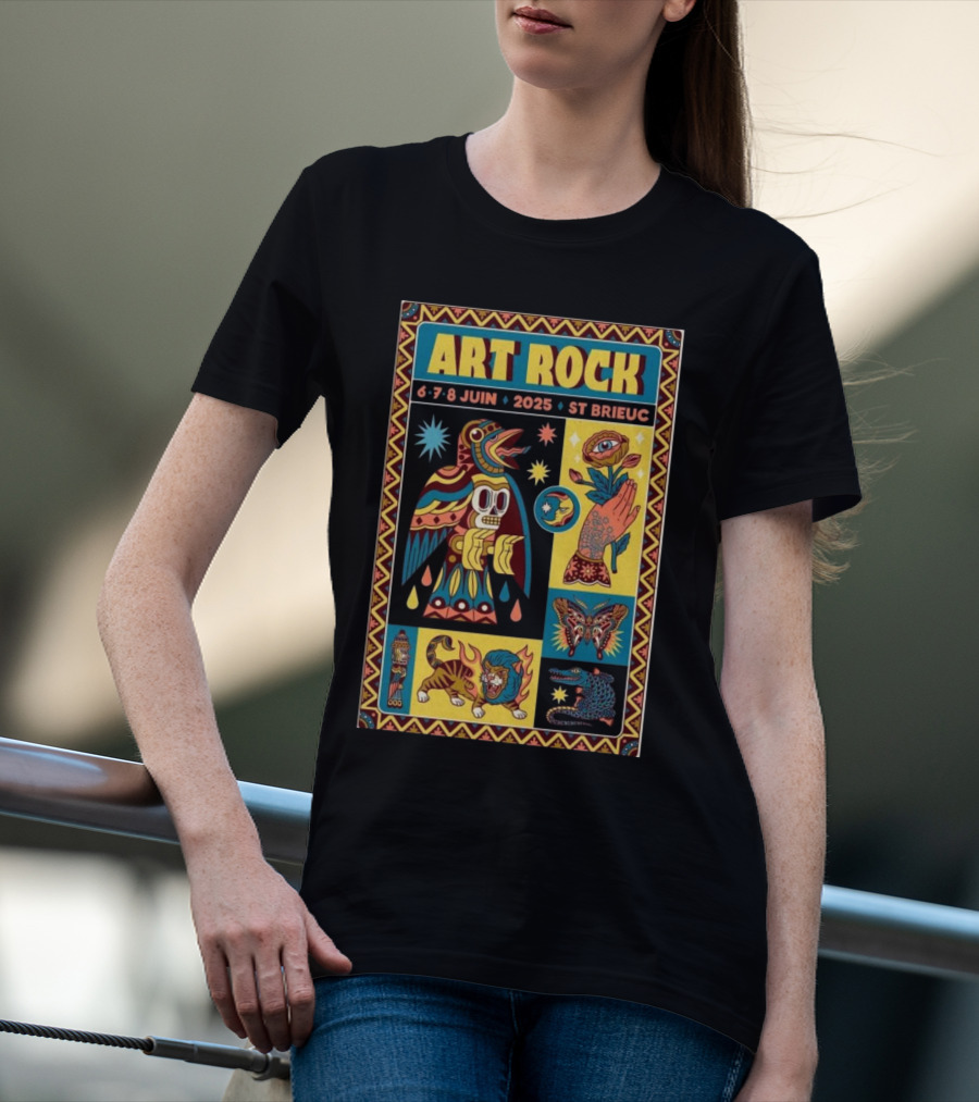 Art Rock Festival 2025 St Brieuc June 6-8 Bretagne France T-Shirt